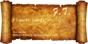 Flasch Teréz névjegykártya